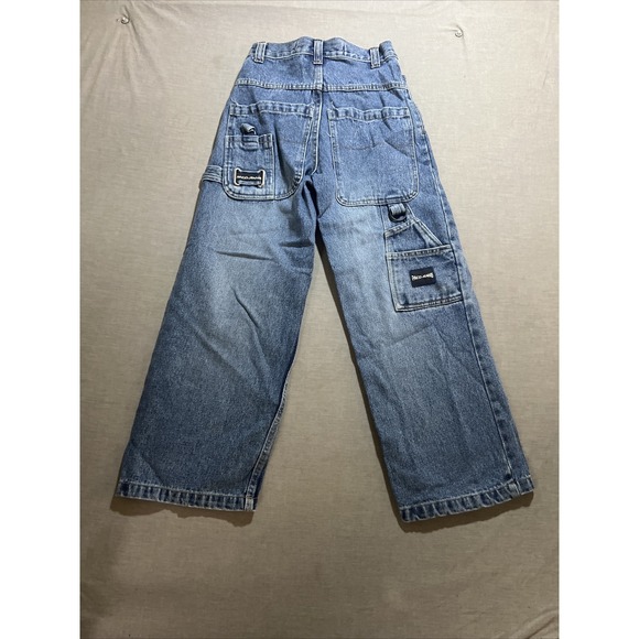 Vintage Paco Jeans Blue Carpenter Wide Leg Skater‎ Jeans Boys 8 Pocketed 24x24. - Picture 10 of 11
